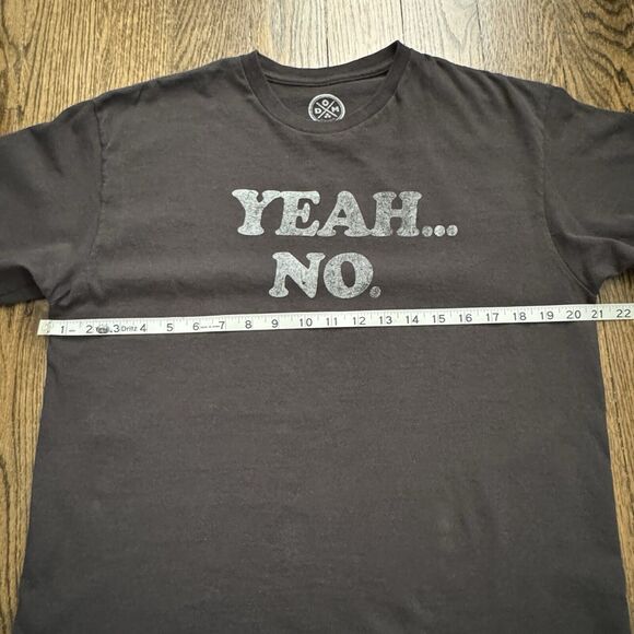 YEAH NO! BLACK T-SHIRT FUNNY NOVELTY SIZE XL DOM MEN'S WOMEN'S TEE - Picture 7 of 7